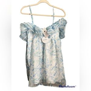Blue Floral babydoll dress
